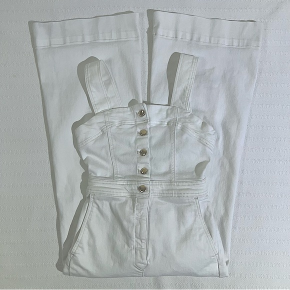 Anthropologie Maeve The Colette Portside Jumpsuit Womens Size 0 Petite Jumper - Picture 3 of 11